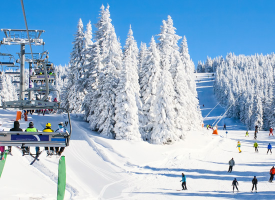 ski lift on mountain